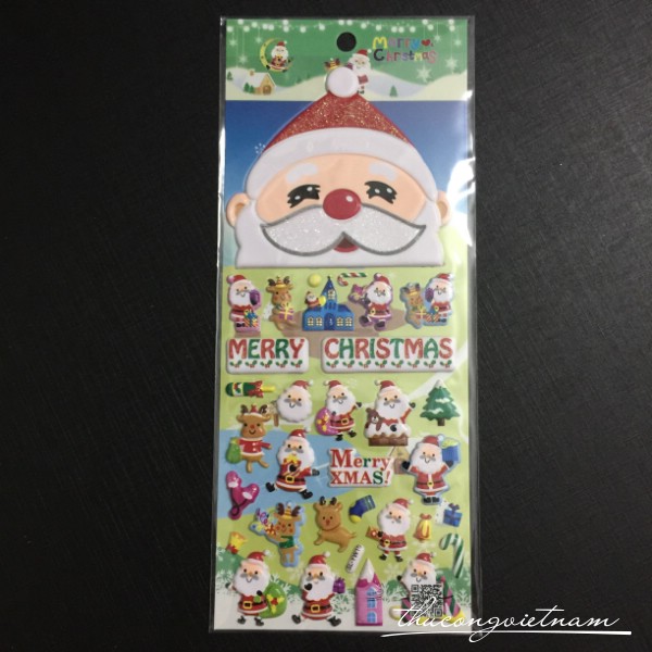 Sticker Nổi Giáng Sinh Mẫu 14